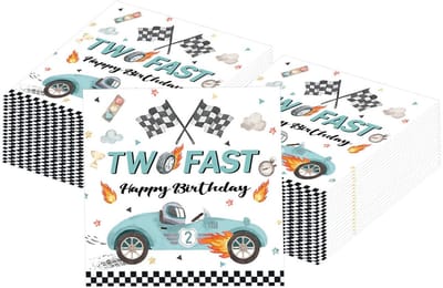 Cosensi - 20 Stuks Racing Car Servetten voor Verjaardag