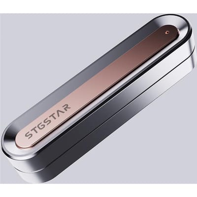 Draagbaar Metalen EDC Push Slider Fidget Speelgoed Scherpe Klank Mechanisch Ratel Stressverlichting Anti-Angst Bureauspeelgoed ADHD Bureau Speelgoed gray