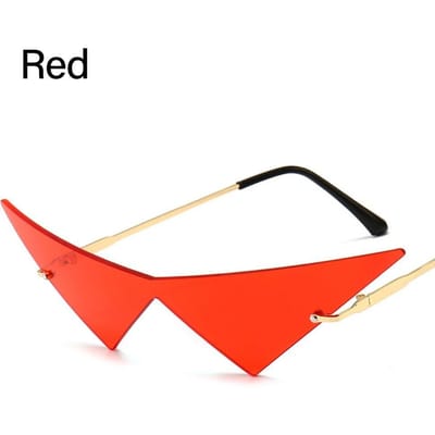 Klassieke Oceaan Lens Oversized Hip Hop Eendelig Zon Zonnebrillen Dames Driehoek Zonnebrillen Brillen Zonnebrillen Brillen