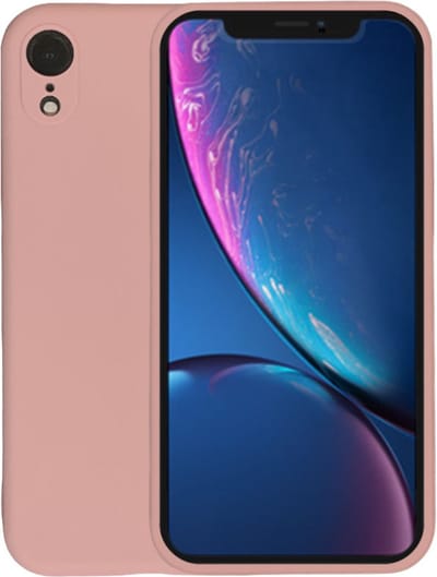 Smartphonica Telefoonhoesje Geschikt voor iPhone X/Xs siliconen hoesje - Backcover Siliconen Case - Zalm geschikt voor Apple iPhone X/10;Apple iPhone Xs