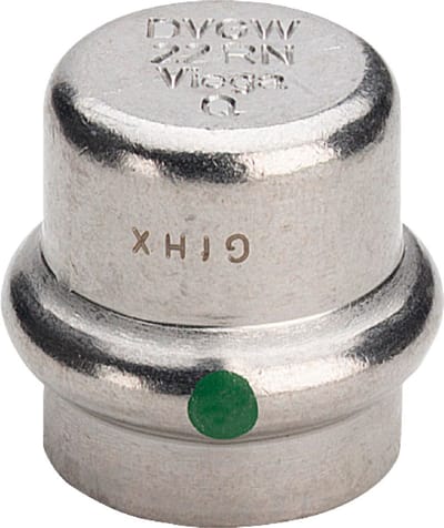 Viega Sanpress Inox-eindkap, d 18mm roestvrij staal model 2356, 452865