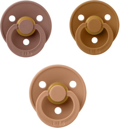 Bibs fopspeen 0-6 maand set 3 stuks Pumpkin,Caramel en Woodchuck maat 1