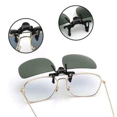 PD® - Overzet Zonnebril Heren 45mm - Clip on Zonnebril - Clip On Zonnebril Heren - Voorzet Zonnebril Heren - Overzet Zonnebril Polariserend