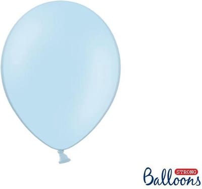 Strong Balloons 27cm, Baby Blauw (1 zak met 50 stuks) super sterke ballonnen