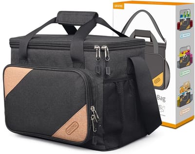 Lunchtas voor Dames en Heren - Koeltas - 10L - Zwart - Geïsoleerd