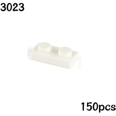150 STUKS Bouwpakket Deeltjes Plaat 1x2 Bouwstenen Blokken Transparante Kleur Component ZELF Leren Speelgoed Cadeau Passend Inclusief 3023