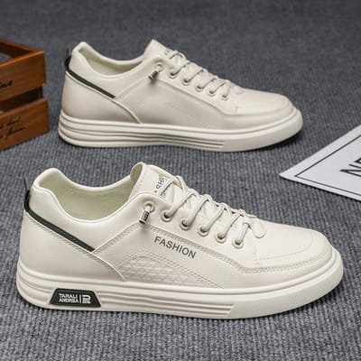 Herenschoenen voor de zomer Nieuwe trendy en veelzijdige ademende witte schoenen Lichtgewicht zachte zool Casual studentenschoenen voor heren 43 gray