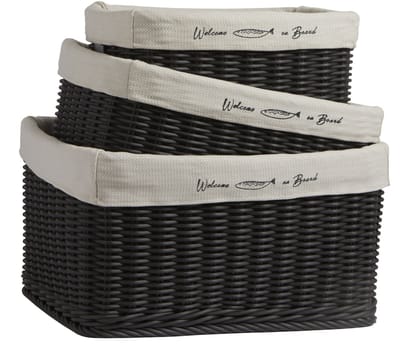 Marine Business Hawaii zwarte Manden Set - 3 stuks