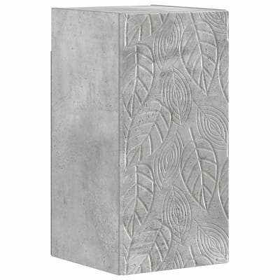 vidaXL - Badkamer - wandkast - DELFT - Betongrijs - 30 - x - 31 - x - 59 - cm - Bewerkt - hout