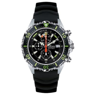 Chris Benz - CB-C300X-G-KBS - Duikershorloge - Unisex - Quartz
