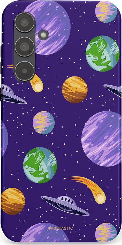 Casetastic Hoesje Geschikt voor Samsung A55 - Stijlvolle Beschermende Duo-layer Case - Ufo verkeer