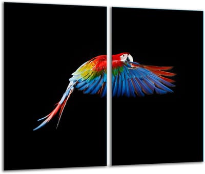 TMK ArtDeko - Snijplank - 2x 30x52 cm - Zwarte Kleur - Met Antislip Voetjes