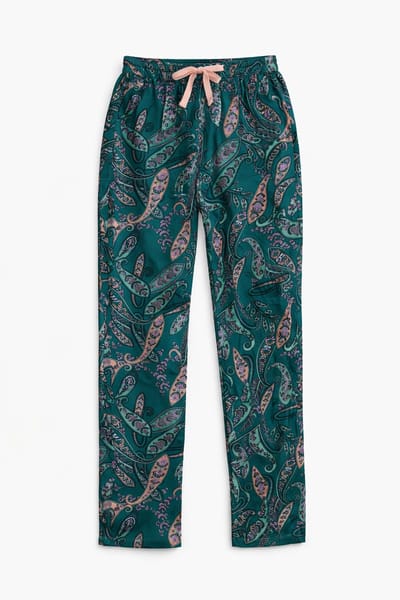 Cyell - Iconic Paisley - Sea Green - Pyjama Broek - Maat 42