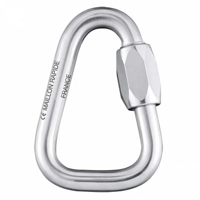 Beal Maillon Delta Galva Karabijnhaak Zilver 10 mm