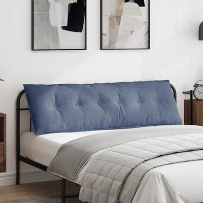 vidaXL - Rugkussen - Blauw - 160 - x - 50 - cm - Corduroy - stof