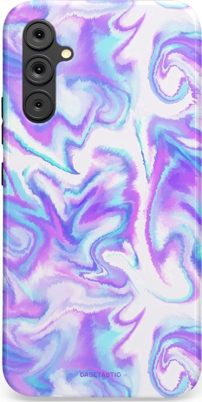 Casetastic Hoesje Geschikt voor Samsung A34 (5G) - Stijlvolle Beschermende Duo-layer Case - Tie Dye magie