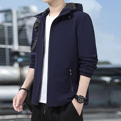 Lente en Herfst Nieuwe Casual Winddichte Jas Middelbare en Jonge Mannen Outdoor Lentejas 5XL