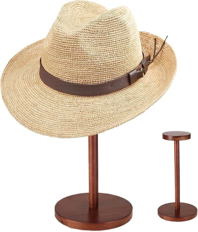 KZQ Houten Cowboyhoedenstandaard Stijlvolle Display Organizer Voor Hoeden Sieraden Helmen En Antiek