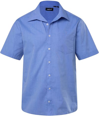 Men Plus - Heren - Zakelijk overhemd korte mouwen EasyCare Vario-kraag - Lichtblauw - Maat 3XL