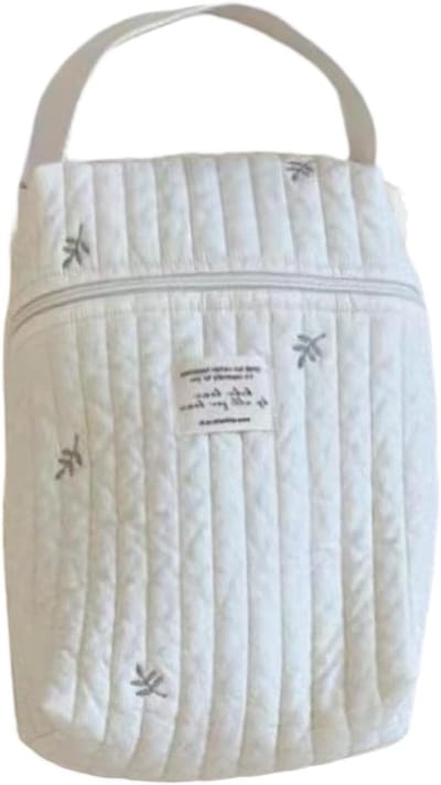 Luierbox, luierorganizer, 36 x 28 x 8 cm, met deksel, ritszak voor kindertas, multifunctionele opbergtas voor luiers voor reizen, feest, picknick