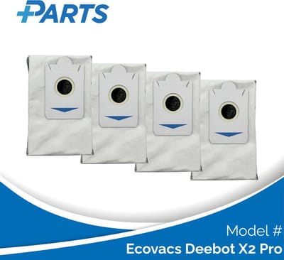 Ecovacs Deebot X2 Pro Stofzakken (4 Stuks, Plus.Parts® alternatief voor DDB030025)