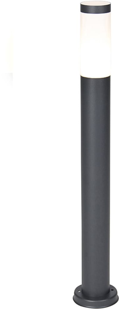 QAZQA rox - Moderne Staande Buitenlamp | Staande Lamp voor buiten - 1 lichts - H 800 mm - Donkergrijs - Buitenverlichting
