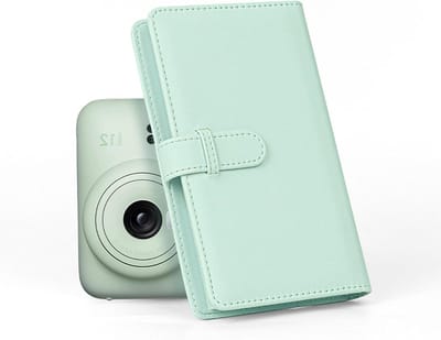 Mini Fotoalbum met 108 Pockets voor 3 Inch Foto's - Ideaal voor Instant Camera's, Kaarten en Ticketopslag - Mintgroen