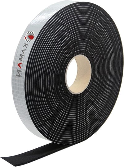 EPDM Afdichtband - Schuimrubber Tape - Isoleren en Dichten - Gesloten Cel Structuur - 10 meter x 40 mm - zwart