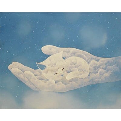 Bricolage 5D point de croix cadeau de noël dessin animé chat mignon diamant peinture diamant broderie 20X30CM beige