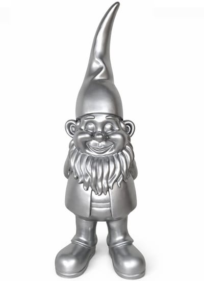 Tuinkabouter 1 Meter - Tuinkabouters voor Buiten - Tuinkabouters - Kabouter Tuin - Grappig Cadeau - Zilver