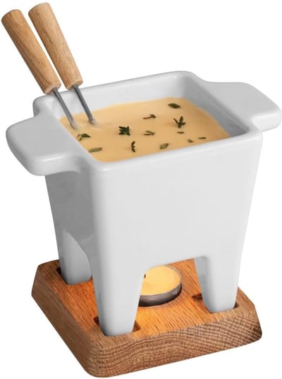 RWB® Kaasfondue Set - Fondue Set - Kaasfondue - Zwart - ‎13x13x13 cm