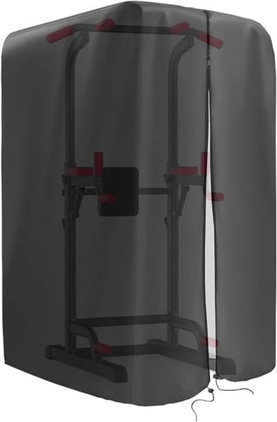 Protective Cover for Dip Stand - Strength Training Dip Stand Cover - Outdoor Fitness Rack Training Machine Hoods for Patio Backyard Park Gym Studio Balcony Garage