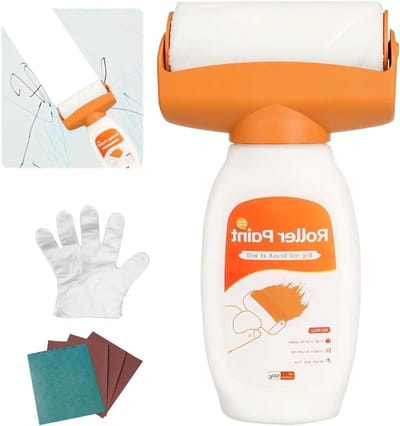 Wandverf Reparatieset voor Muren, 500 g, Inclusief Reparatieborstel en Verf, Ideaal voor Graffiti, Krassen en Vlekken op Beschadigde Muren