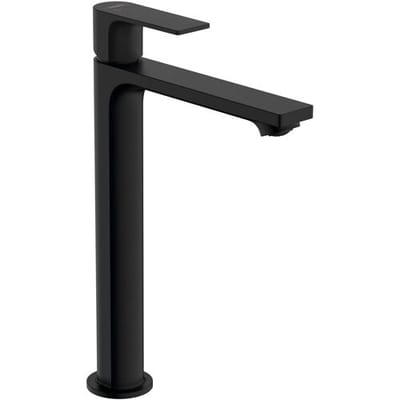 hansgrohe Rebris E - Wastafelmengkraan - Ééngreeps bediening - CoolStart energiebesparend - EcoSmart+ waterbesparend - Met trekwaste - 240mm maat - Mat Zwart