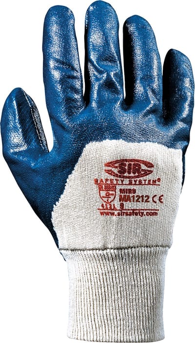 SIR SAFETY MIRÒ AREATED Werkhandschoenen Blauw Tuinhandschoenen - NBR coating - Slijt Schuur en Scheurvast - 12 Stuks