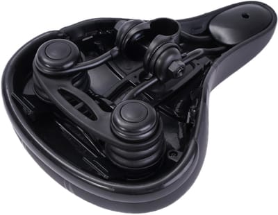 Trekking Gel Elastomeer Zadel Zwart