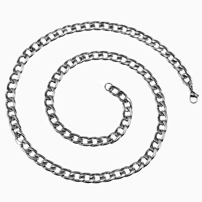 60cm x 7,5mm Cubaanse Ketting Unisex - Roestvrij Stalen - Schakelketting Dames - Heren