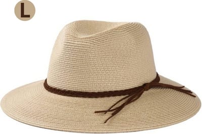 Livano Zonnehoed - Reishoed - UV Beschermende Hoed - Bucket Hat - Festival - Pet - Hoedje Voor Dames & Heren - Hoofdbescherming - Beige - Maat L