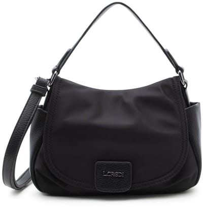 L.CREDI schoudertas Sadma Flapbag Schwarz zwart