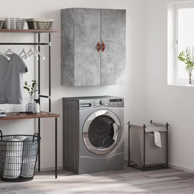 vidaXL - Wandkast - 69,5x34x90 - cm - betongrijs