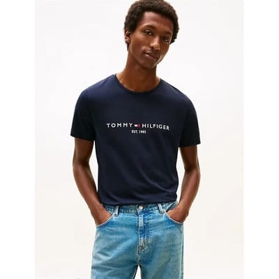 Tommy Hilfiger  T-shirt Korte Mouw TOMMY FLAG HILFIGER TEE