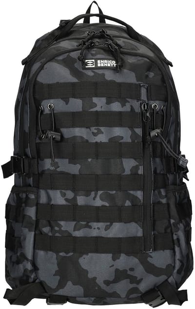 Enrico Benetti Arizona rugzak M zwart camouflage