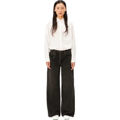 Wide & loose fit jeans van puur katoen model 'ASTRAEAAS'