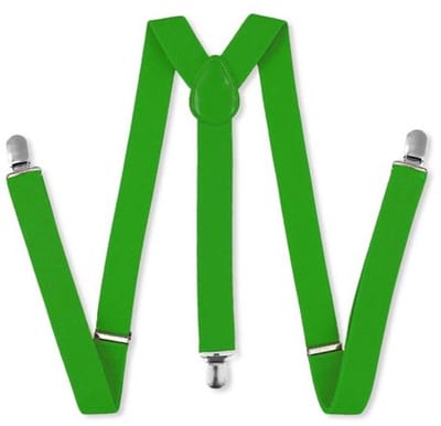 Bretels - Verstelbaar - Volwassenen - Suspenders - Broek ophouden Elastisch met clips - Groen - Jonyx