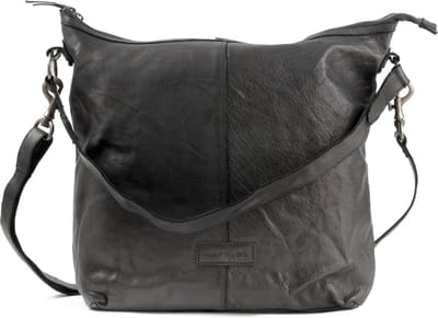 HAROLD'S Leren Schoudertas Submarine Shopper Upend Black Zwart
