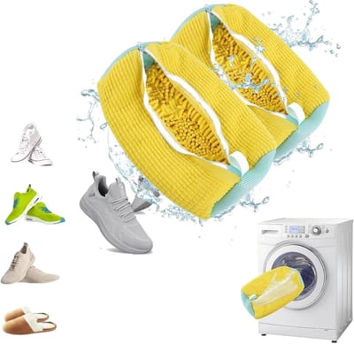 Set van 2 waszakken voor schoenen, herbruikbare waszakken voor de wasmachine, ideaal voor alle soorten schoenen