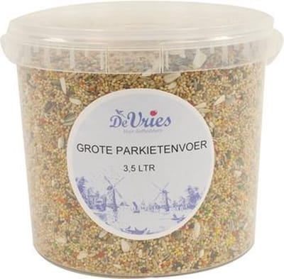 Grote Parkietenvoer De Vries - Volledige Voeding - Gezonde Granen en Zaden - 2.5 kg