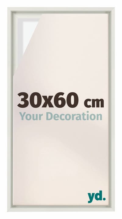 Your Decoration - Baklijst 30x60 cm - Wit Mat - Baklijst voor Canvas - MDF - Lyon
