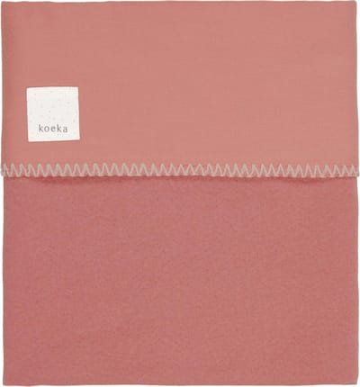 Koeka Wiegdeken Runa flanel  - brique - 75x100cm