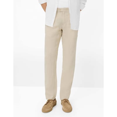 Brax Heren Chino  Style FABIO SAND, lichtbeige, maat 33/32